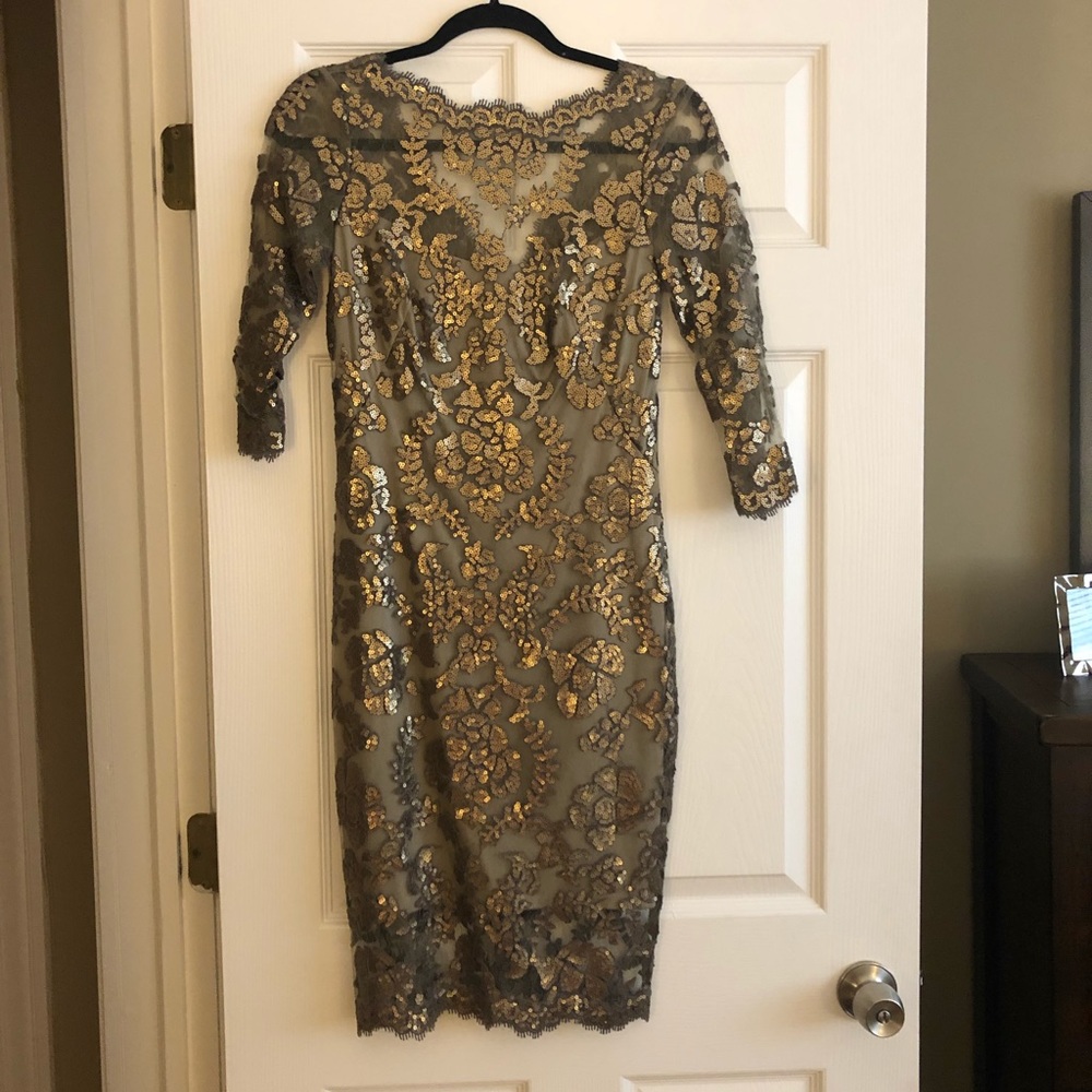 Gold Tedashi Shoji Dress
